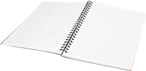 Notes A5 w linie z długopisem z tektury z recyklingu KENTWOOD - brązowy
