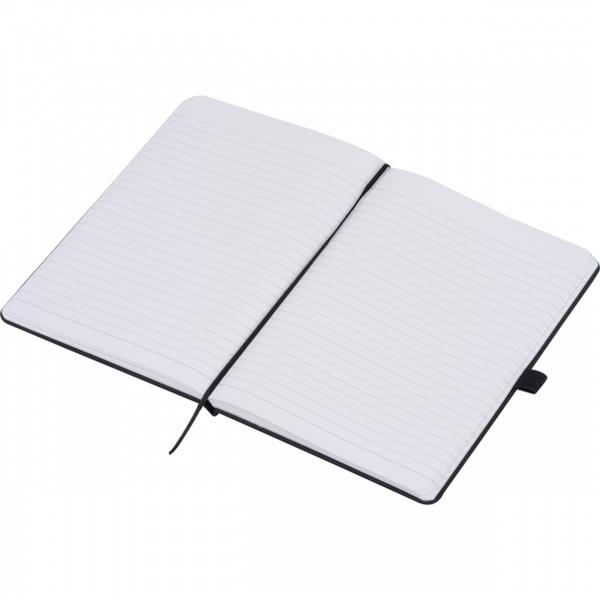 Notes A5 w linie z papieru kamiennego BRUSSELS - czarny