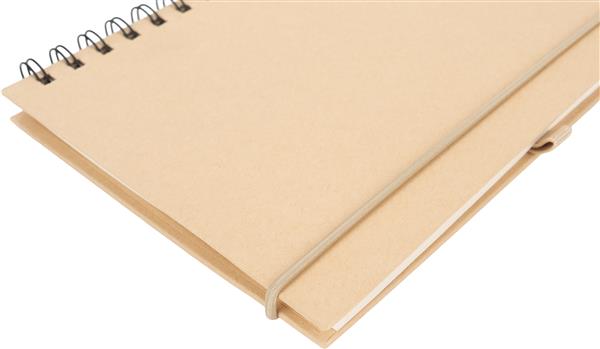 Notes A5 w linie z papieru z recyklingu SILKEBORG - beżowy