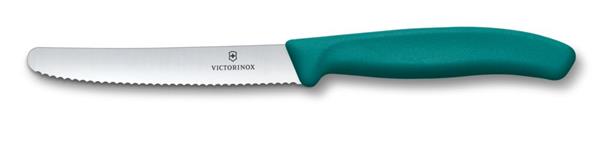 Nóż z ząbkowanym ostrzem SwissClassic Victorinox - turkusowy