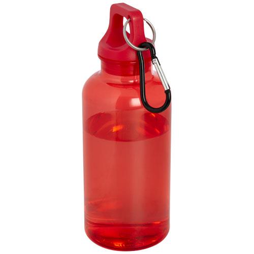 Oregon butelka na wodę o pojemności 400 ml z karabińczykiem wykonana z tworzyw sztucznych pochodzących z recyklingu z certyfi