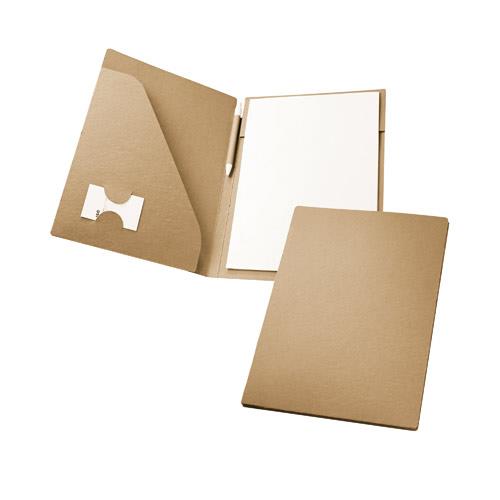 POE. Teczka na dokumenty formatu A4 wykonana w 100% z papieru pochodzącego z recyklingu (450 g/m2)