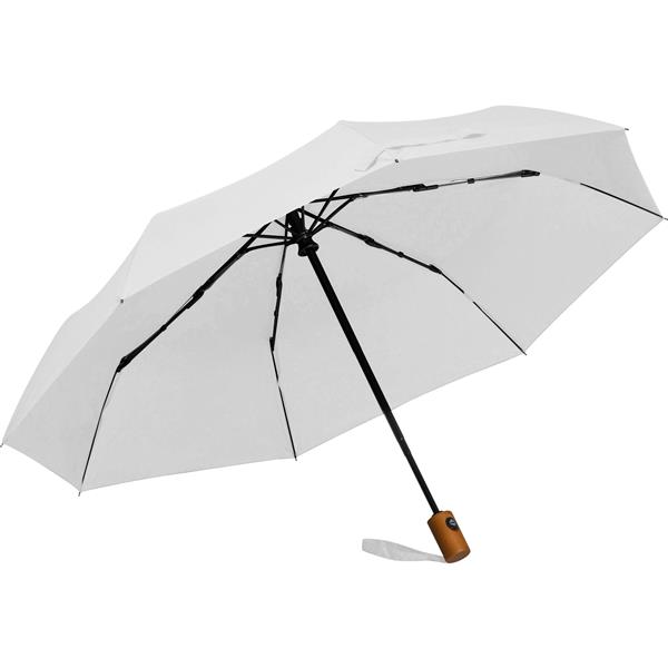 Parasol automatyczny O100 cm rPET IPSWICH - biały