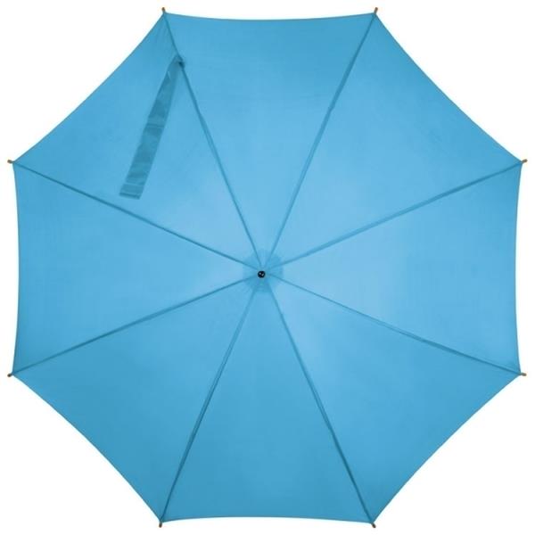 Parasol automatyczny drewniany O105 cm NANCY - jasnoniebieski