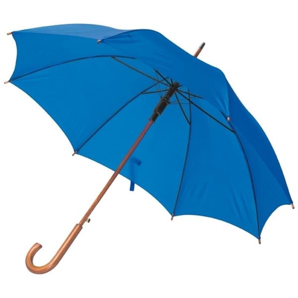 Parasol automatyczny drewniany O105 cm NANCY - niebieski