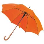 Parasol automatyczny drewniany O105 cm NANCY - pomarańczowy