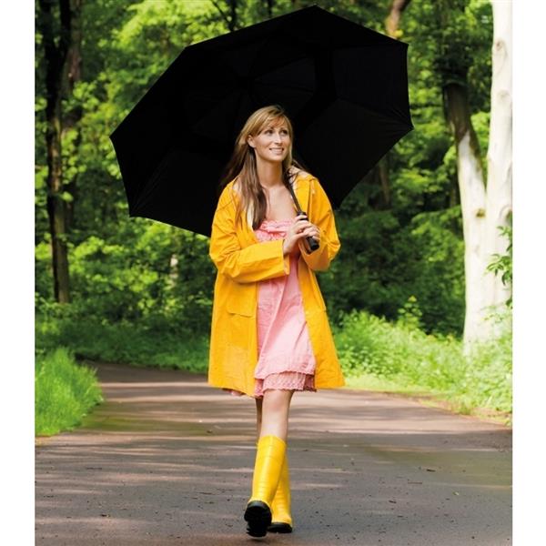 Parasol manualny XL O133 cm HURRICAN - czarny