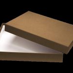 Pudełko kaszerowane papierem ozdobnym (17x11x3cm) 44503707 - brązowy