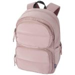 Puffer plecak na laptopa o przekątnej 15,6 cali o pojemności 18 l wykonany z materiałów z recyclingu z certyfikatem GRS