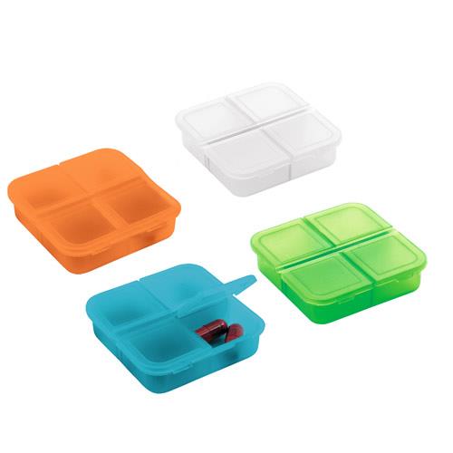 ROBERTS. Pudełko na tabletki z 4 przegródkami