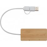Rozgałęźnik USB KUALA LUMPUR - beżowy