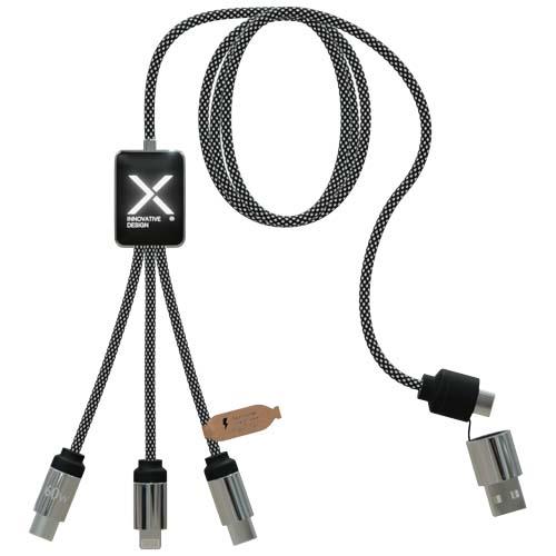 SCX.design C33 kabel do ładowania typu C o mocy 60 W z podwójnym podświetlanym logo