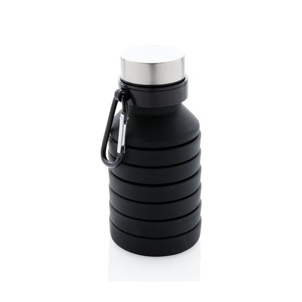 Składana butelka sportowa 550 ml z karabińczykiem - P432.621