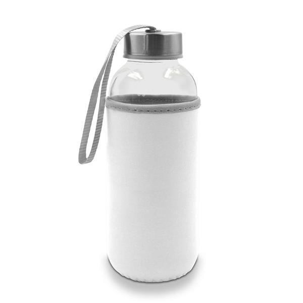Szklana butelka 420 ml w pokrowcu | Bob - V0462-02