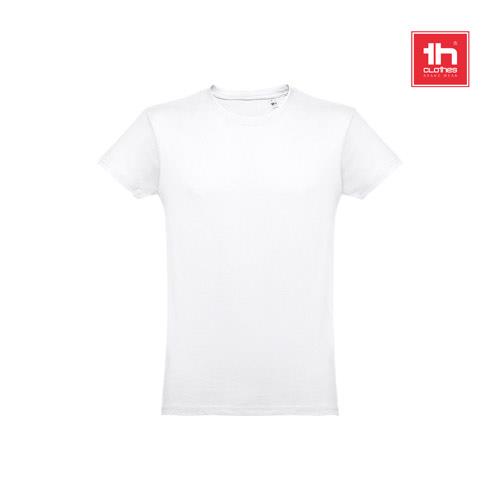 THC LUANDA WH. T-shirt męski z bawełny rurkowej. Kolor biały