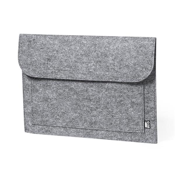 Teczka na dokumenty z filcu RPET, etui na laptopa 15" - V0252-15