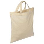 Torba bawełniana z krótkimi uszami 140 g/m2 ANTIBES - biały