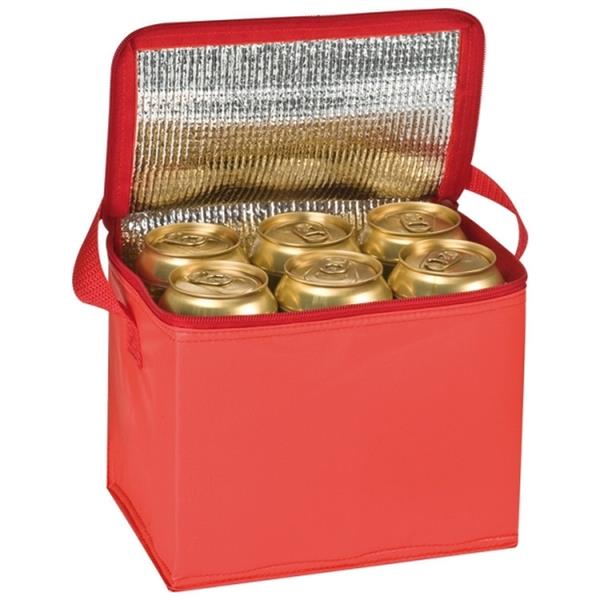 Torba termiczna na 6 puszek 500 ml MESA - czerwony