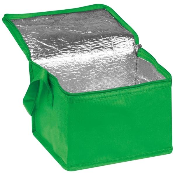 Torba termiczna non woven na 6 puszek 330 ml NIEBY - zielony