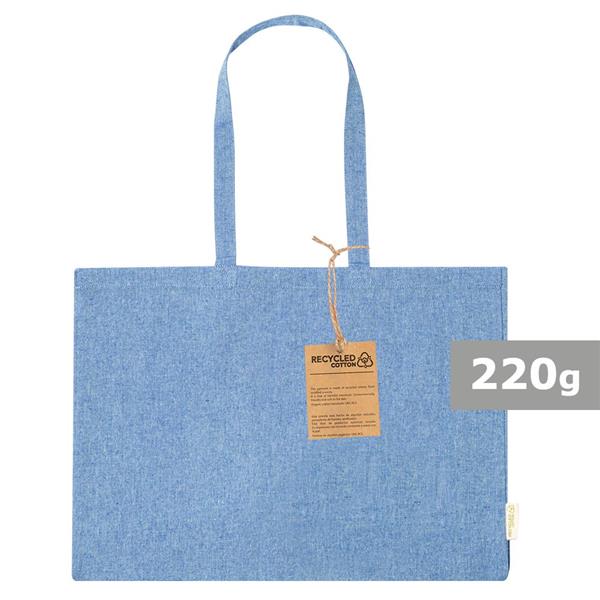 Torba z bawełny z recyklingu na zakupy - V2130-11