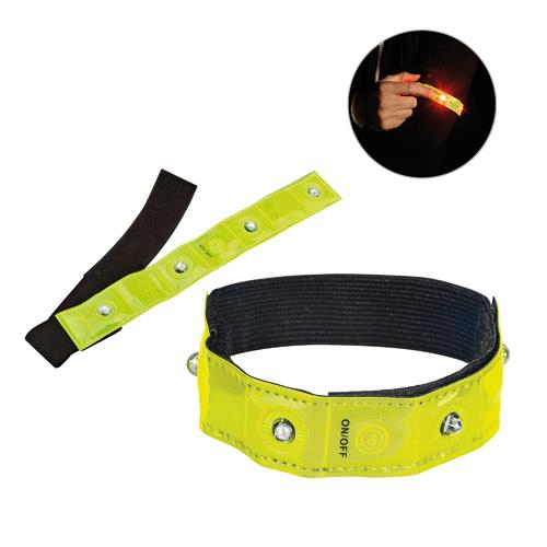 VISIBLE. Opaska odblaskowa z 4 czerwonymi diodami LED