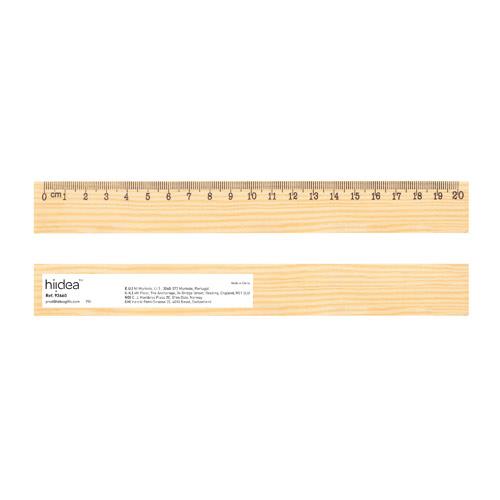 WESLEY 20. Linijka z drewna sosnowego o długości 20 cm