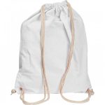 Worek sportowy bawełniany 140 g/m2 CARLSBAD - biały