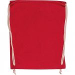 Worek sportowy bawełniany 140 g/m2 CARLSBAD - czerwony