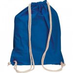 Worek sportowy bawełniany 140 g/m2 CARLSBAD - niebieski