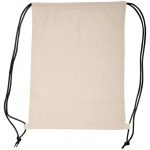 Worek sportowy bawełniany 140 g/m2 LONDONDERRY - czarny