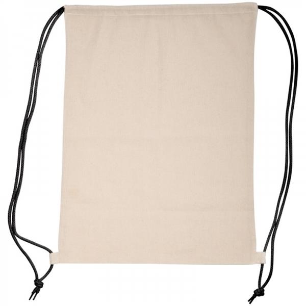 Worek sportowy bawełniany 140 g/m2 LONDONDERRY - czarny