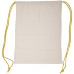 Worek sportowy bawełniany 140 g/m2 LONDONDERRY - żółty