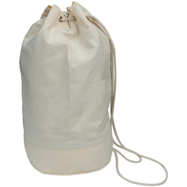 Worek sportowy bawełniany 180 g/m2 KALKUTTA - biały