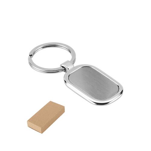 ZABEL. Brelok metalowy z możliwością personalizacji metodą domingu