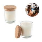 ZEN 80. Aromatyczna świeca w szklanym kubku z korkową pokrywką 80 g
