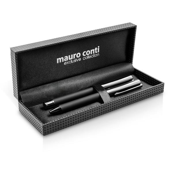 Zestaw piśmienniczy Mauro Conti, długopis i pióro kulkowe | Willie - V9346-03
