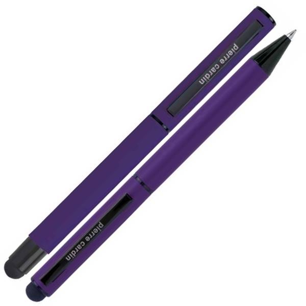Zestaw piśmienny długopis i pióro kulkowe touch pen soft touch CELEBRATION Pierre Cardin - fioletowy