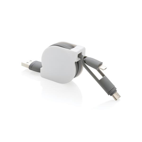 Zwijany kabel do ładowania i synchronizacji 3 w 1 - P302.223