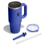 710 ML TRAVEL TUMBLER CLEAR LID CAPRI BLUE