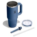 710 ML TRAVEL TUMBLER CLEAR LID HARBOR BLUE