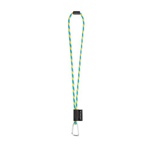 75089. SET Lanyard TUBE Long (O 7 mm) z karabińczykiem w kształcie litery D o długości 55 mm i zapięciem bezpieczeństwa o średnicy O 7 mm