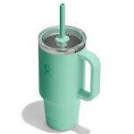 946 ML TRAVEL TUMBLER CLEAR LID MERMAID GREEN