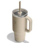 946 ML TRAVEL TUMBLER CLEAR LID OAT