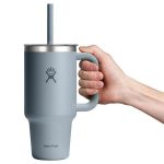 946 ML TRAVEL TUMBLER CLEAR LID SHALE GRAY