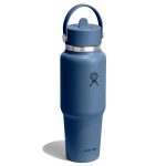 946 ML WIDE FLEX STRAW TRAVEL BOTTLE HARBOR BLUE