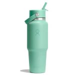 946 ML WIDE FLEX STRAW TRAVEL BOTTLE MERMAID GREEN