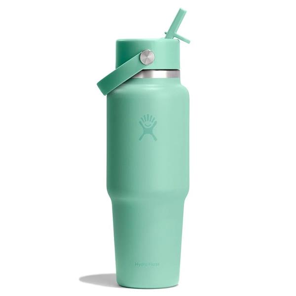 946 ML WIDE FLEX STRAW TRAVEL BOTTLE MERMAID GREEN