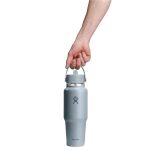 946 ML WIDE FLEX STRAW TRAVEL BOTTLE SHALE GRAY