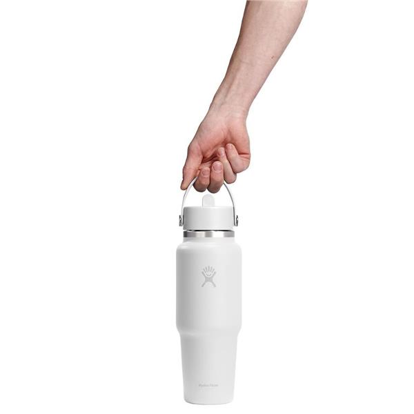 946 ML WIDE FLEX STRAW TRAVEL BOTTLE WHITE