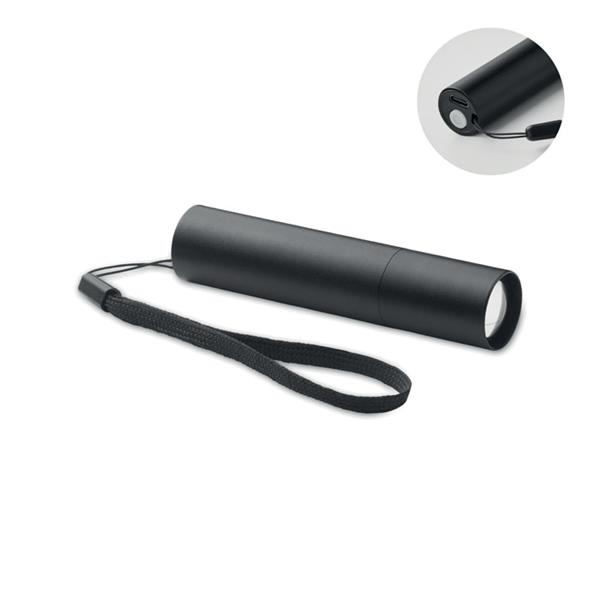 Aluminiowa latarka akumulatorow